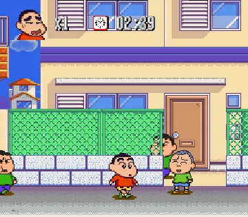 Crayon Shin-chan - Arashi o Yobu Enji (Japan) screen shot game playing